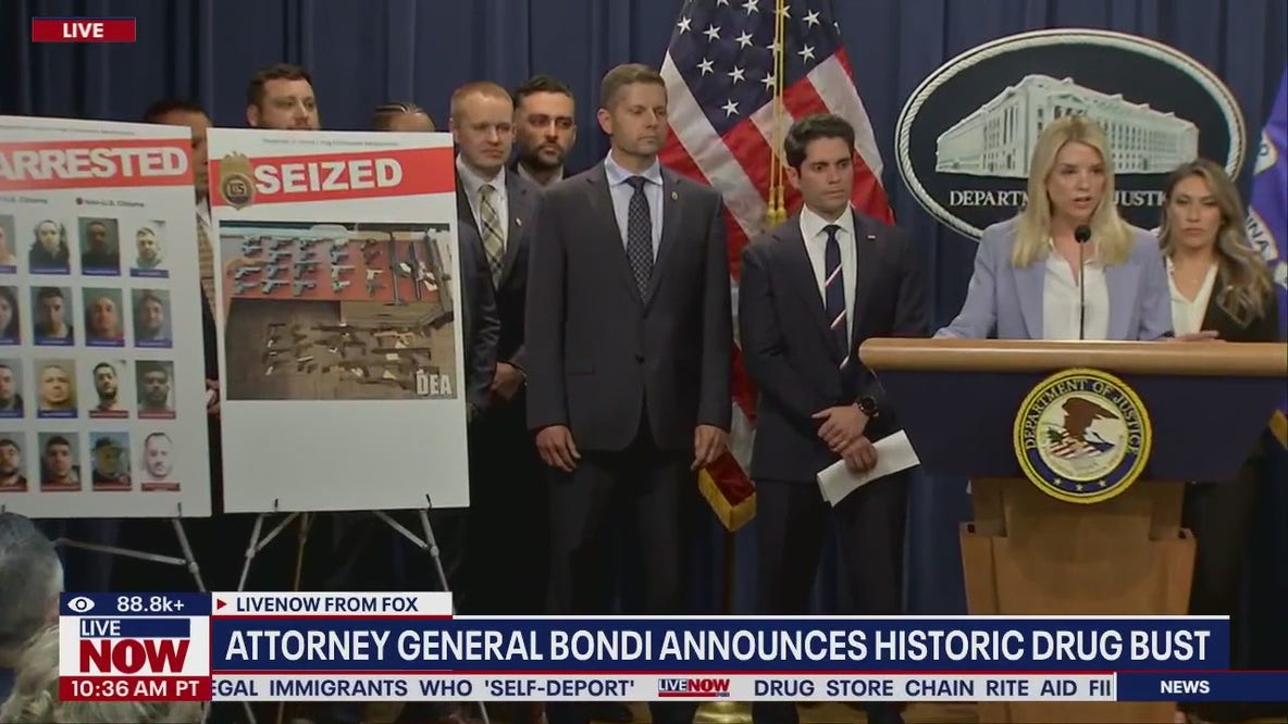 AG Pam Bondi announces historic drug bust